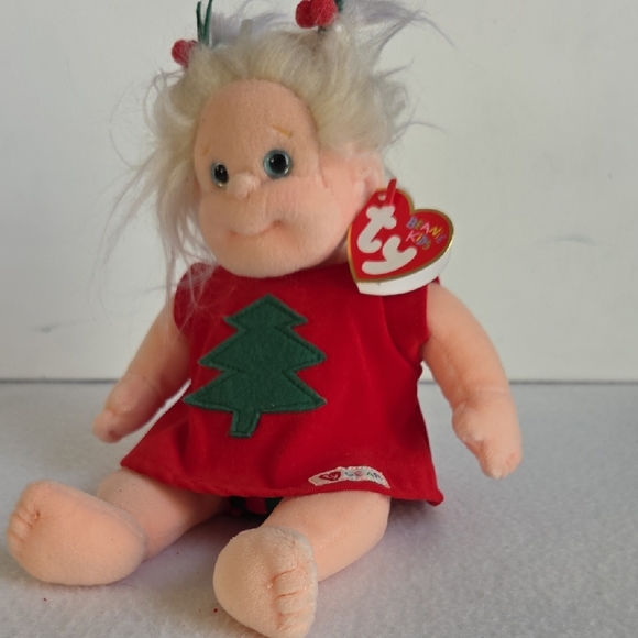 Ty Beanie Kids Doll in Festive Red Outfit - Picture 3 of 6